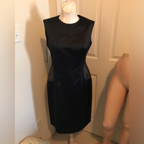 Alexander McQueen dress nwt 46/us10 $2130 black silk